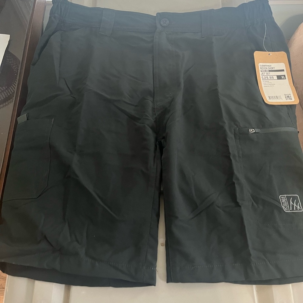 Brand New w/Tags FINTECH Men's Black Outdoor Shorts